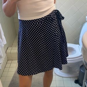 Dotted mini skirt